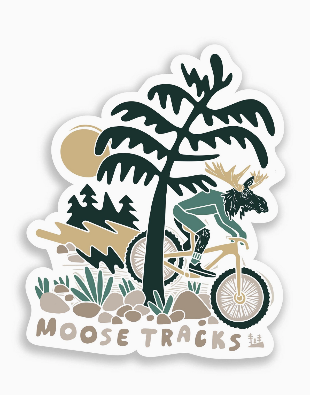 Moose Tracks Sticker