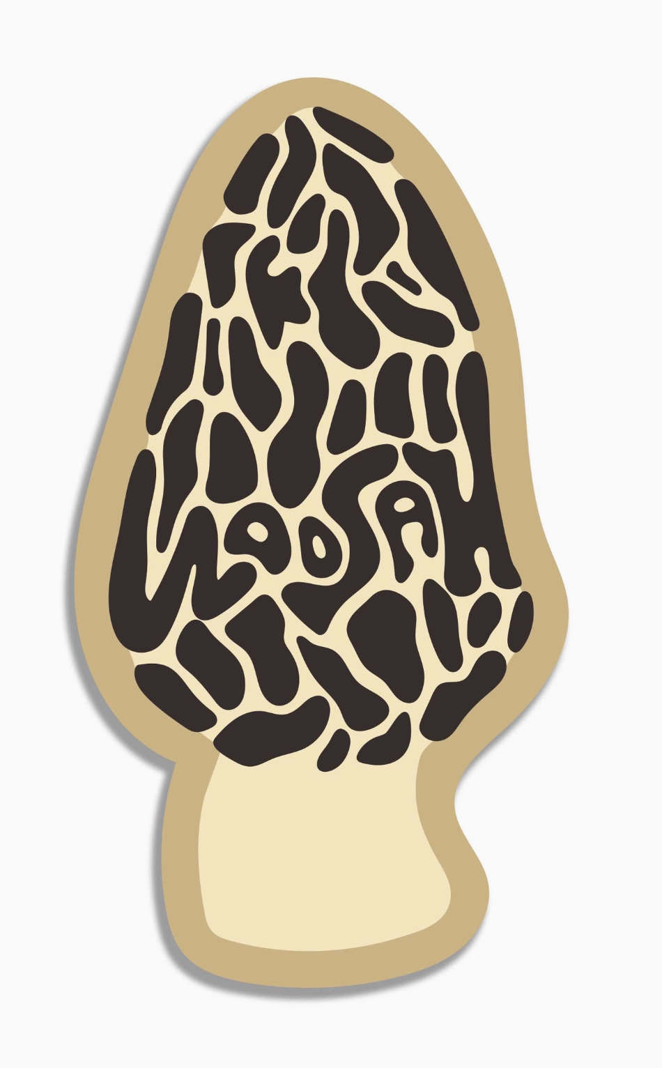 Morel Sticker