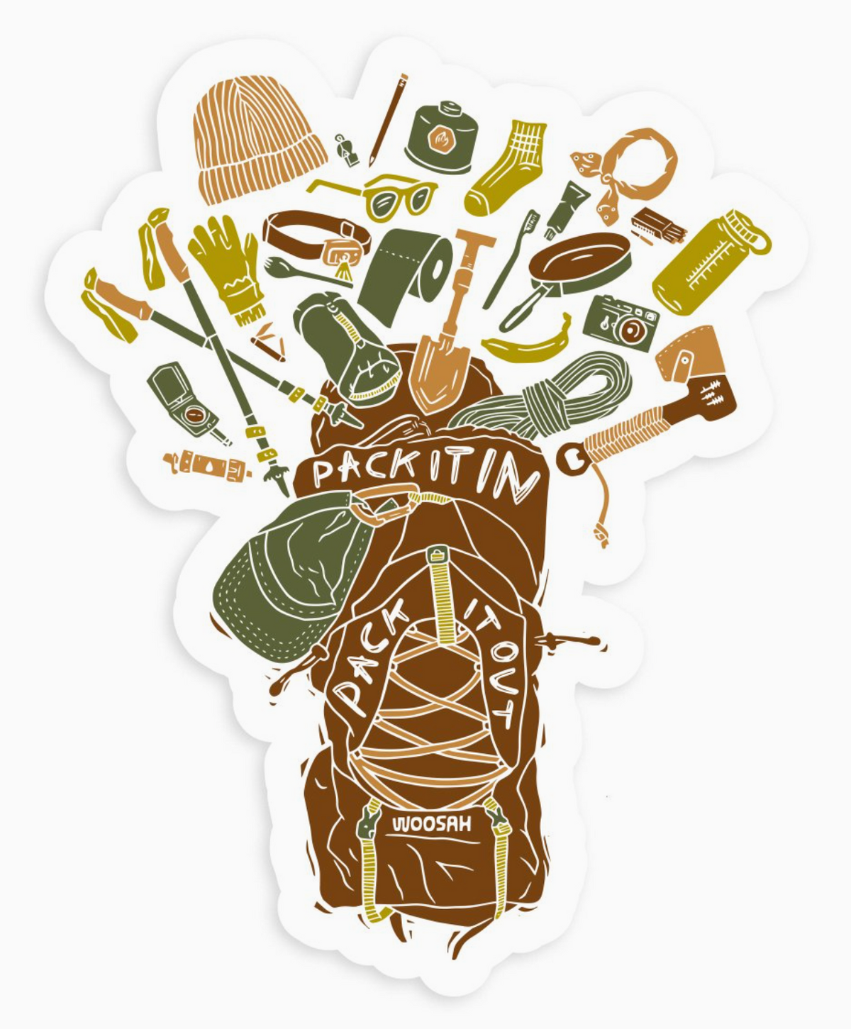 Pack It Out Sticker