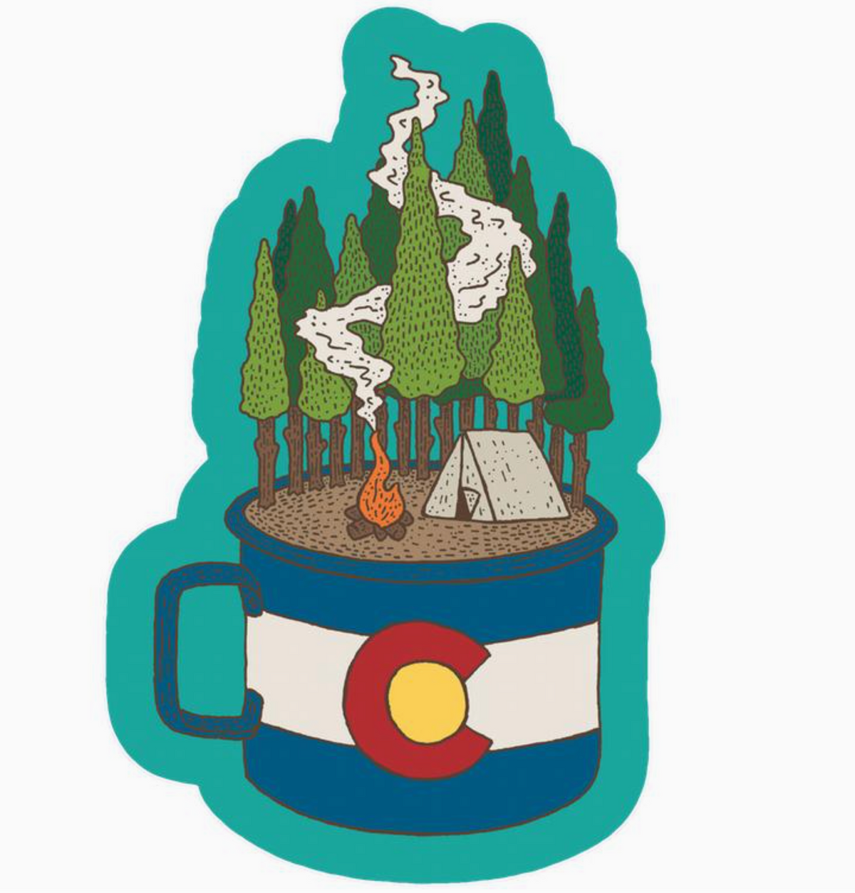 Camp Cup Colorado Sticker