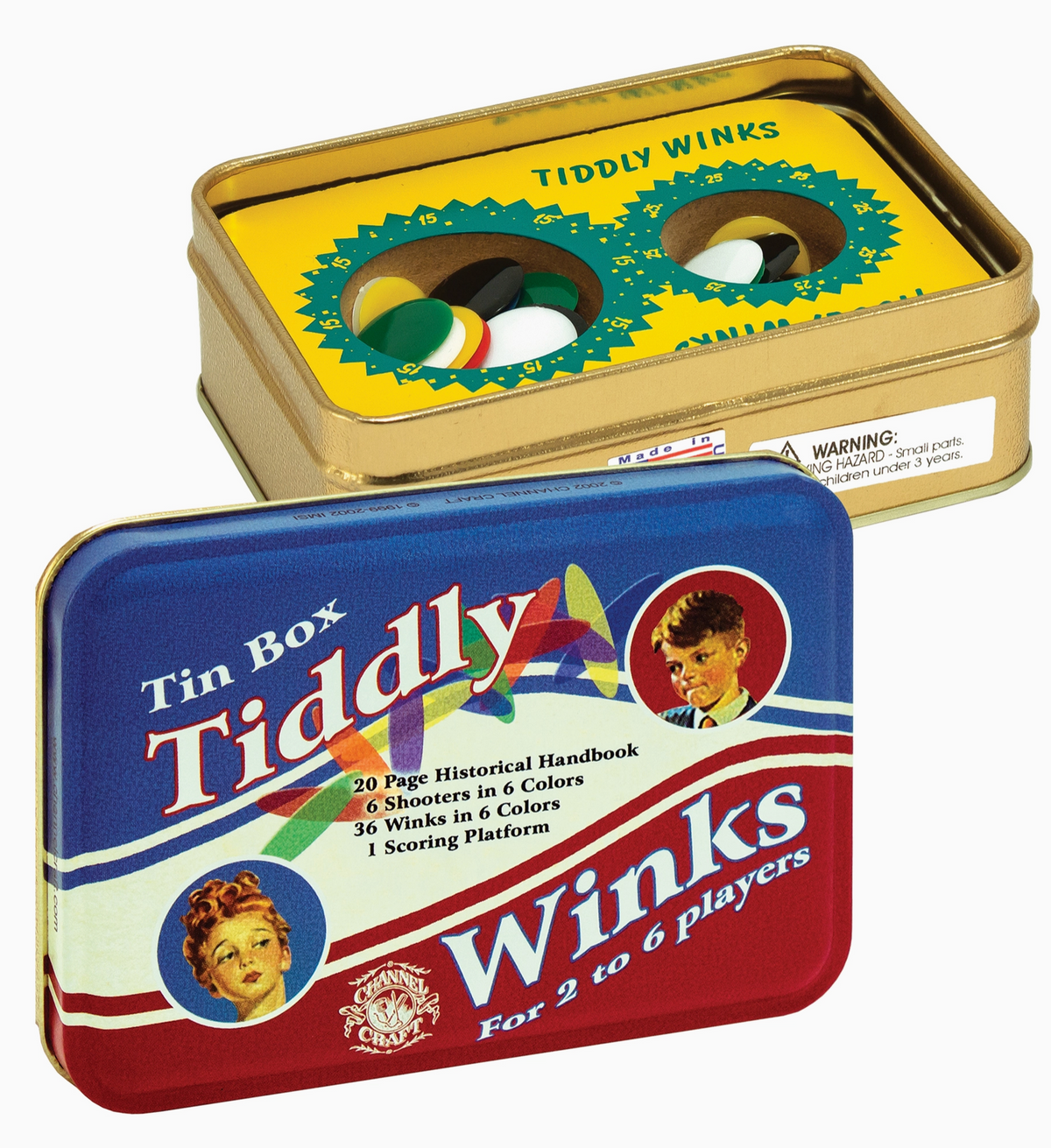 Tiddly Winks in A Classic Toy Tin