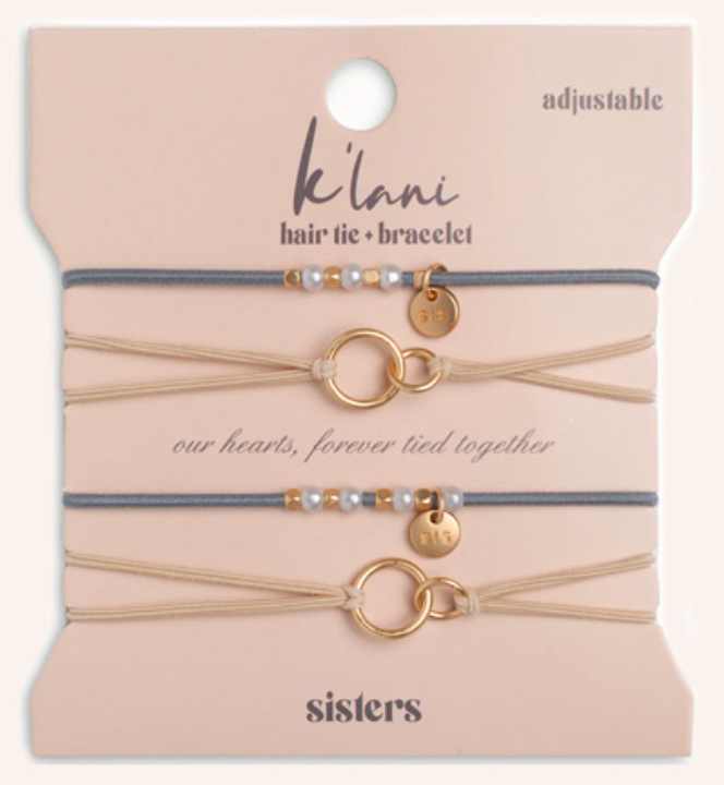 K'Lani Hair Tie + Bracelet: Sharable Set