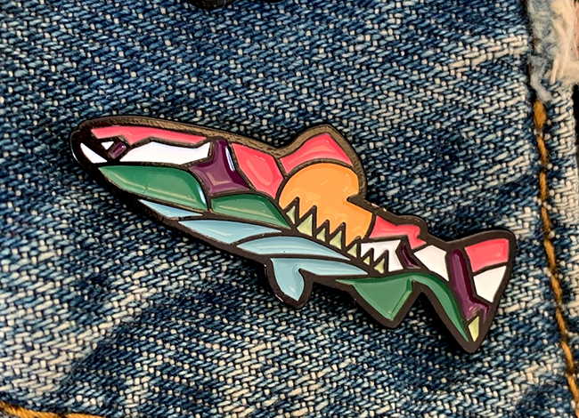 Trout Enamel Pin