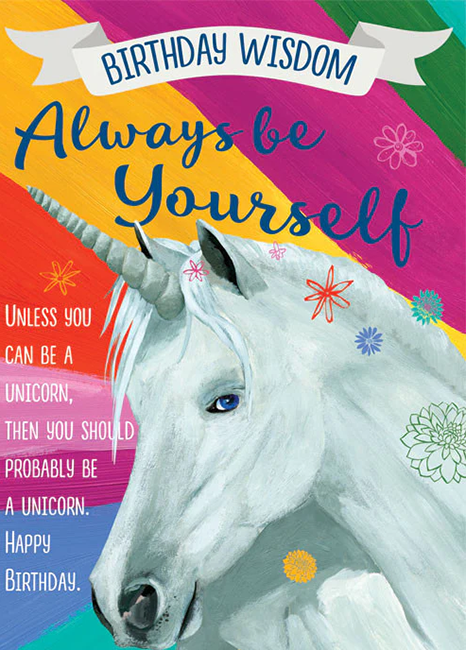 Unicorn Birthday Card