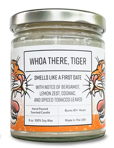 Whoa There Tiger Candle