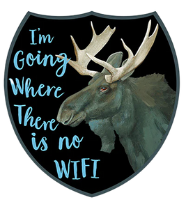 WiFi Moose Sticker