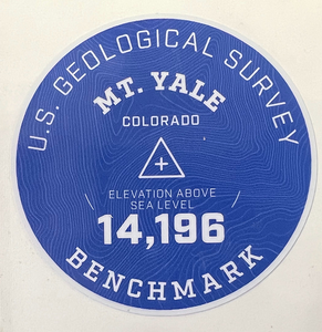 Yale Geo Sticker Blue