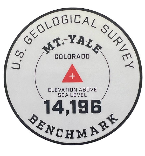 Yale Geo Sticker White