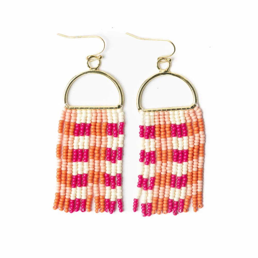 Allison Beaded Fringe Earring