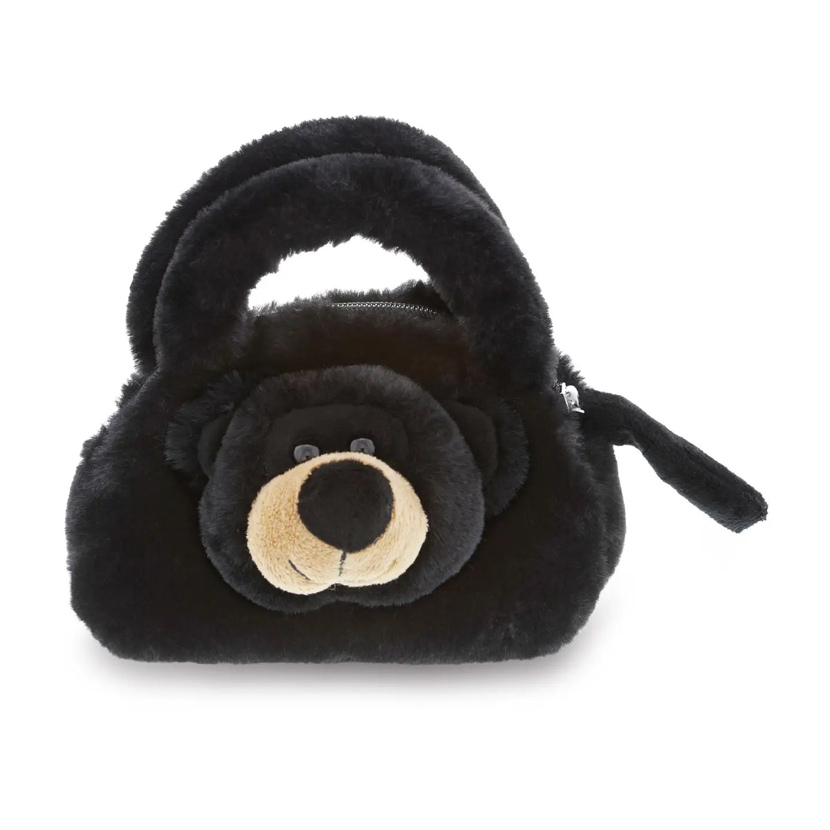 Plush Black Bear Handbag