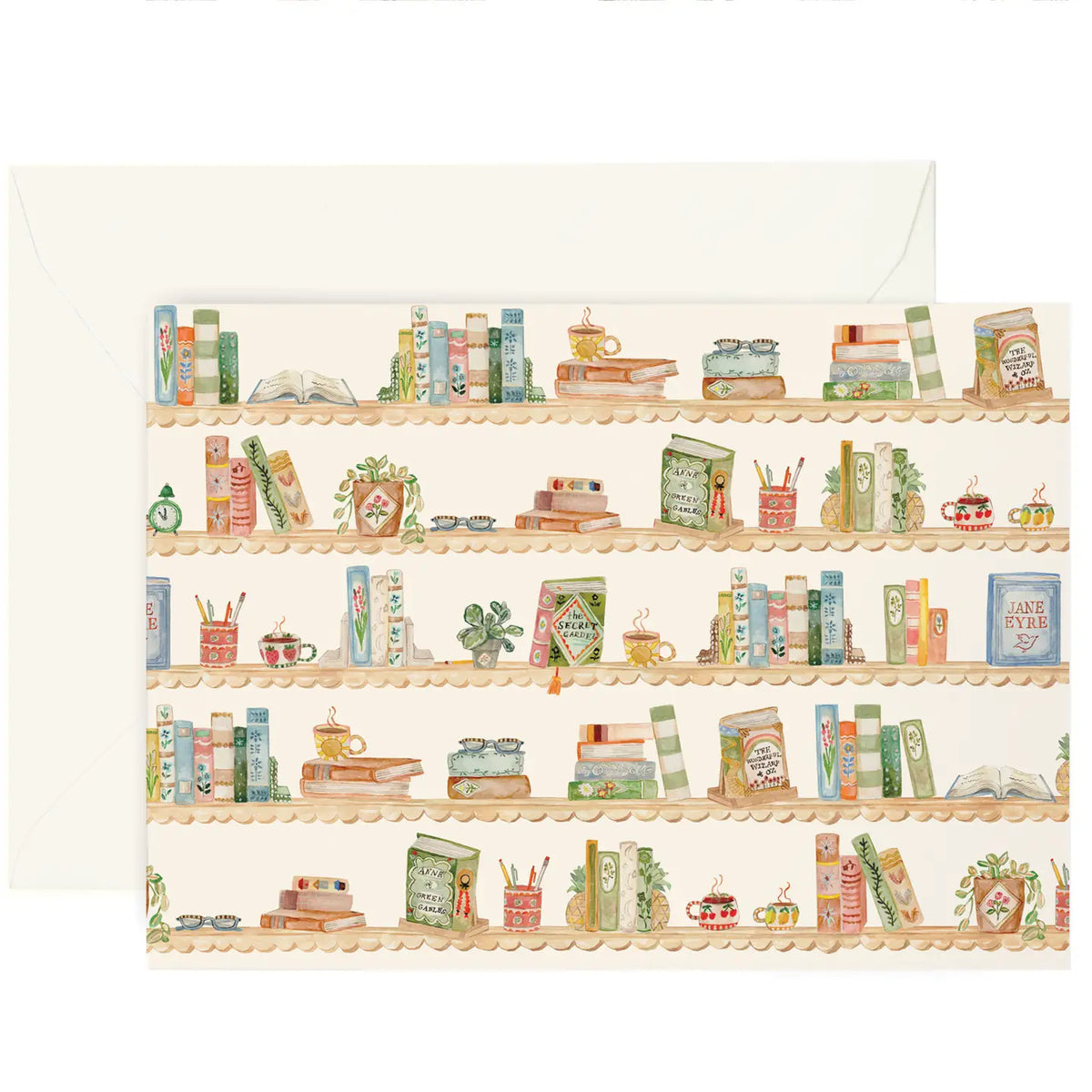 Bookshelf Greeting Card