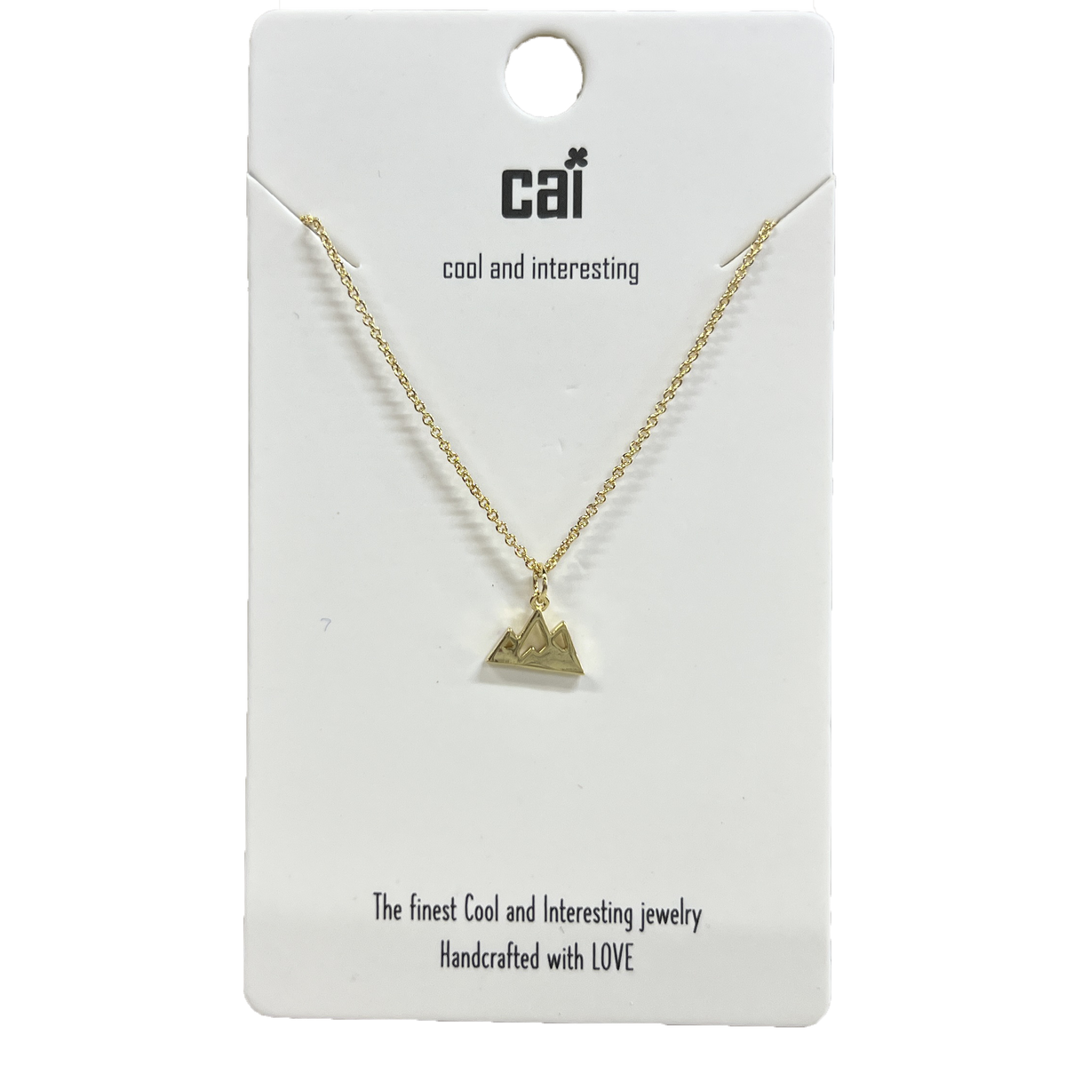 Wish and Wonder Tri Mountain Necklace