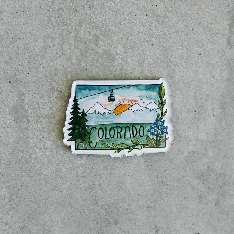 Colorado Mountains Acrylic Magnet