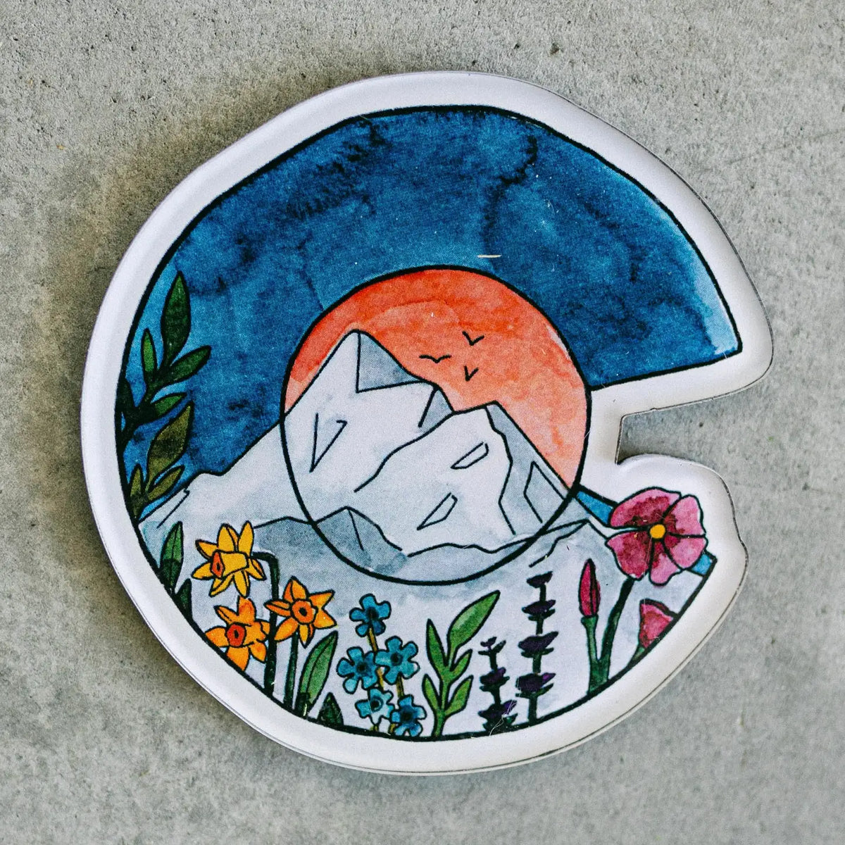 Floral Colorado Acrylic Magnet