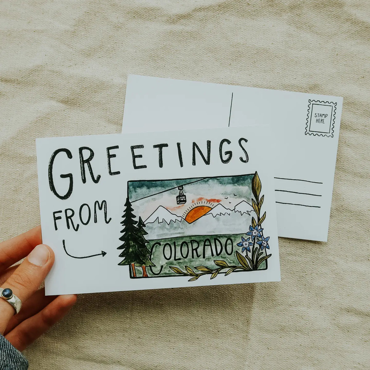 Greetings From Colorado Postcard