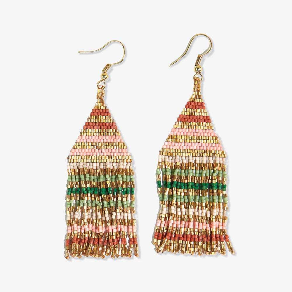Lexie Striped Beaded Fridge Earring