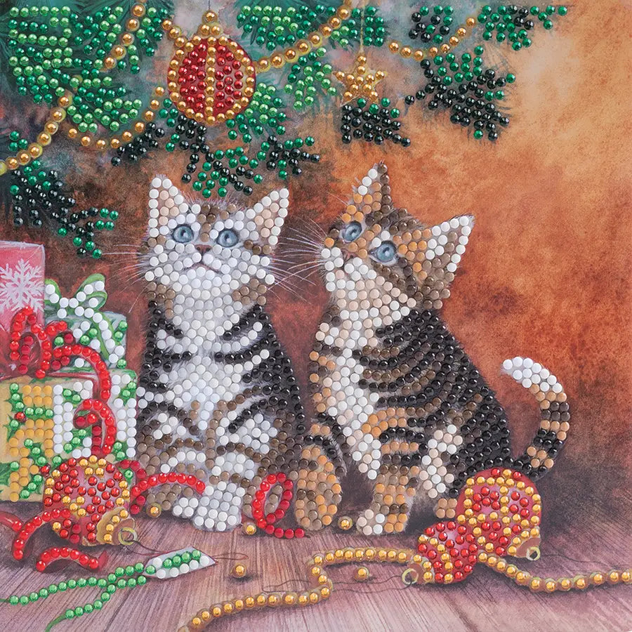 Crystal Art: Christmas Kittens