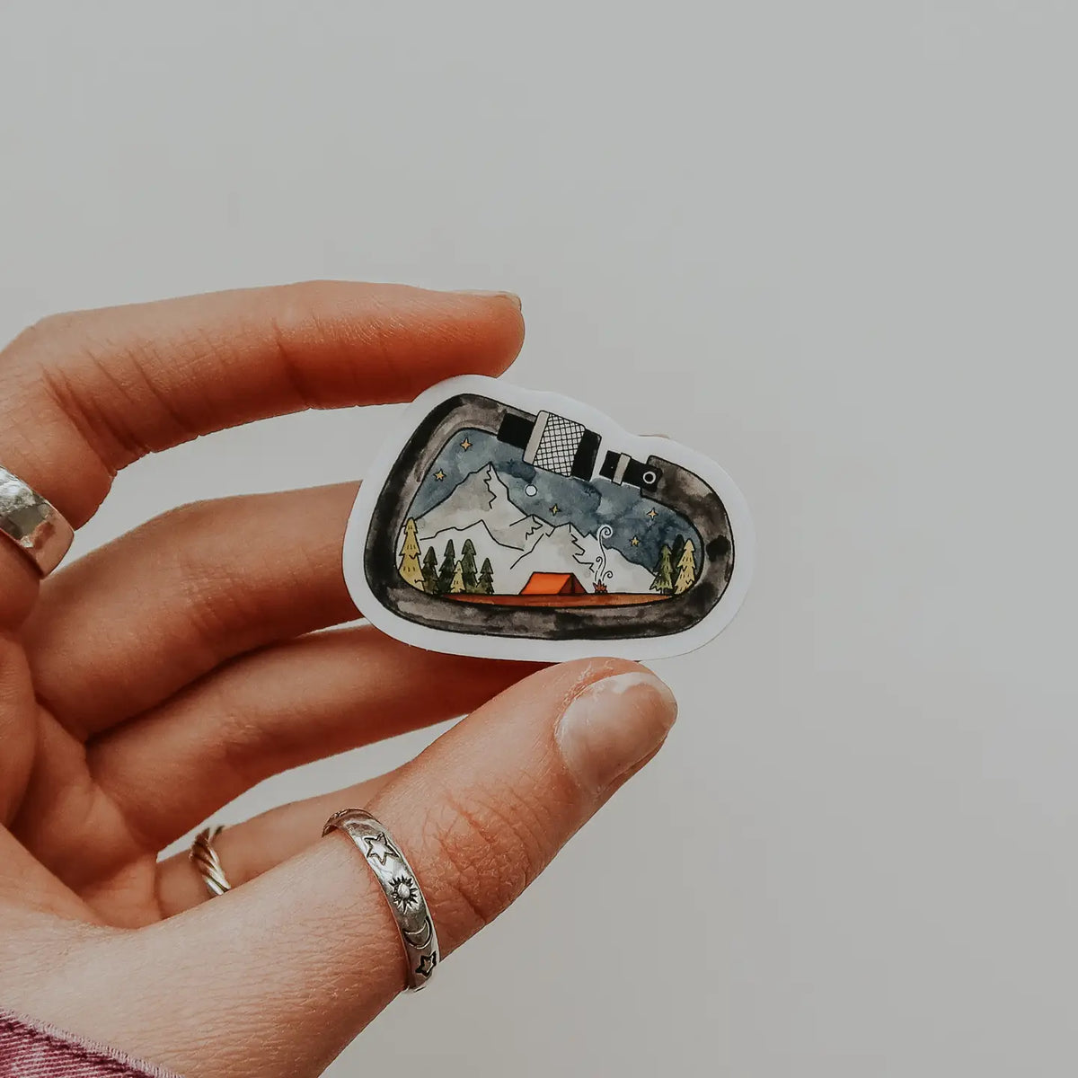 Mini Carabiner Sticker