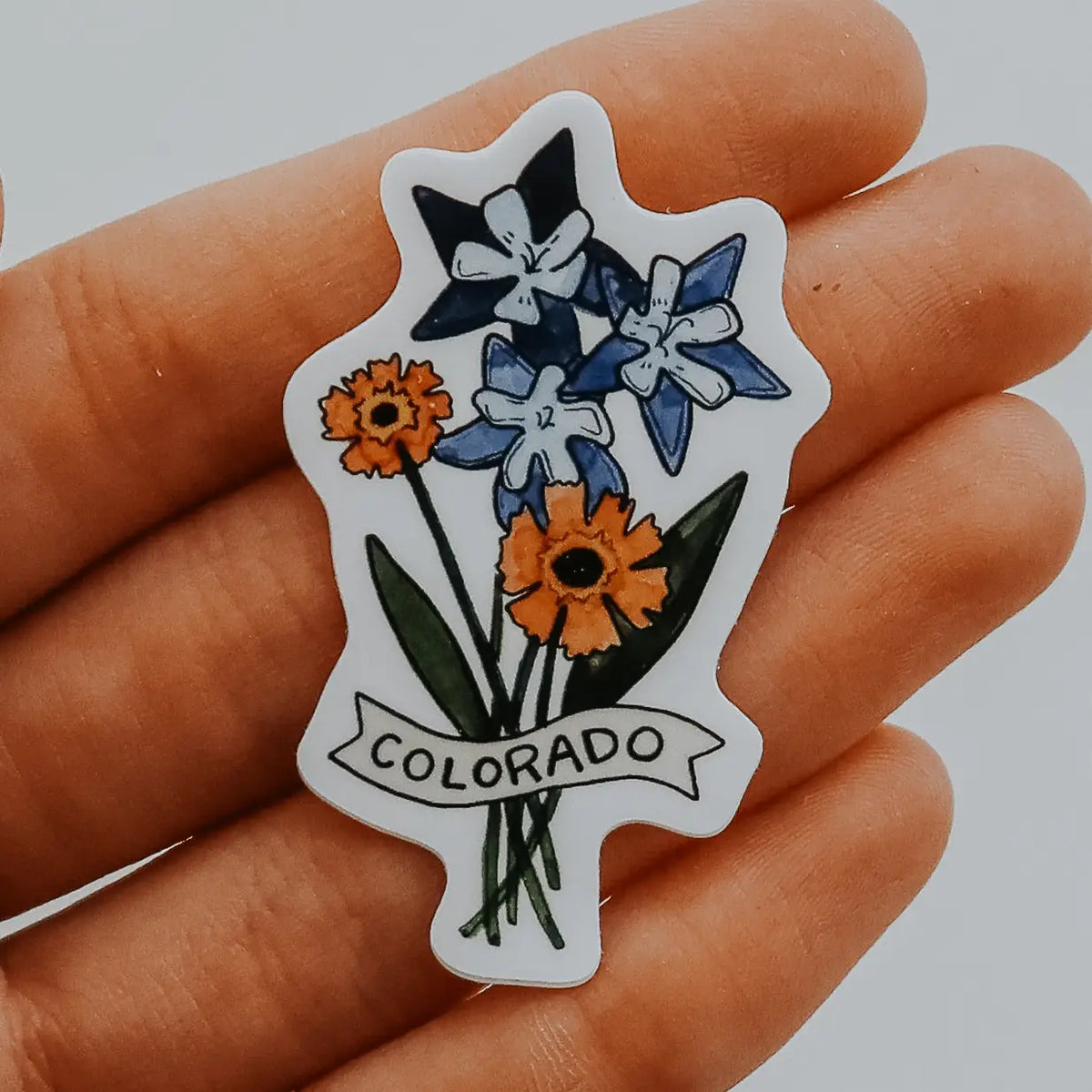Mini Colorado Bluebell Sticker