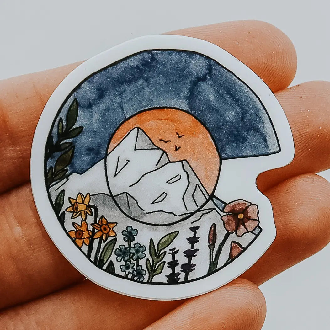 Mini Colorado Floral Sticker