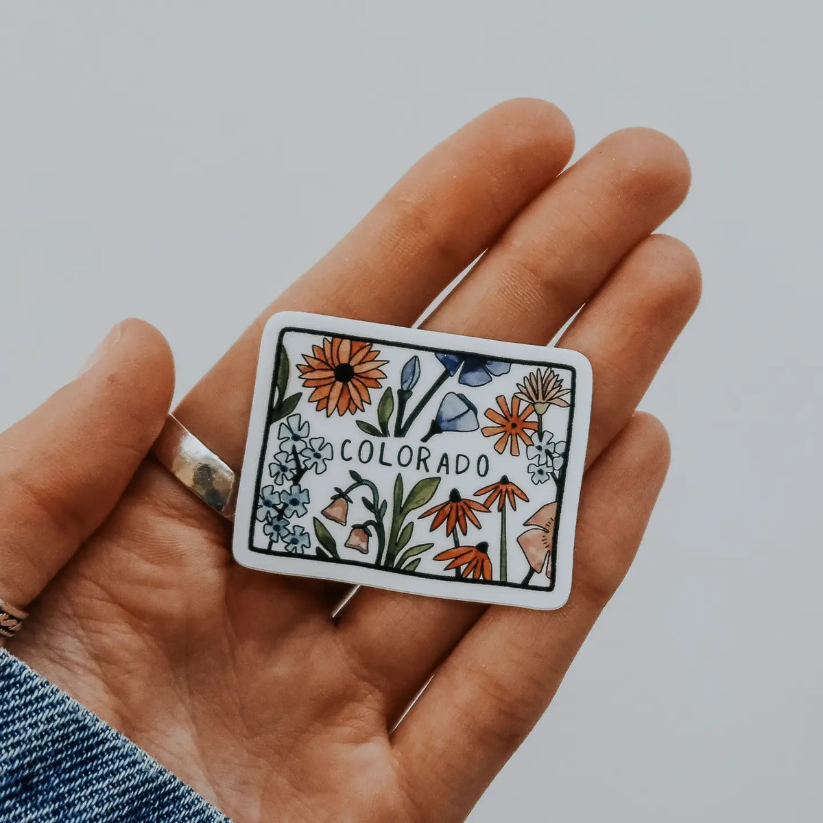 Mini Colorado Wildflower Sticker