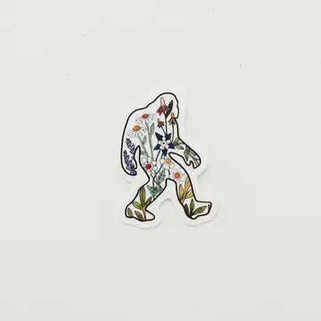 Mini Flower Sasquatch Sticker