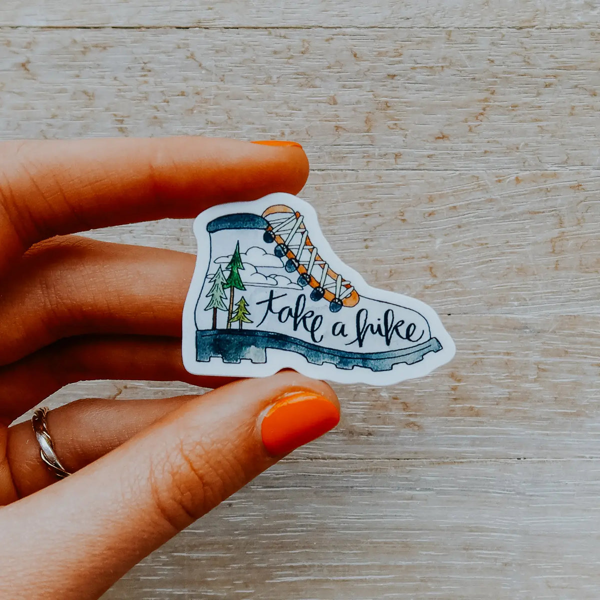 Mini Hiking Boot Sticker