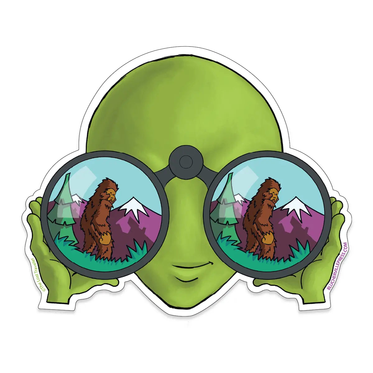 The Sasquwatcher Sticker