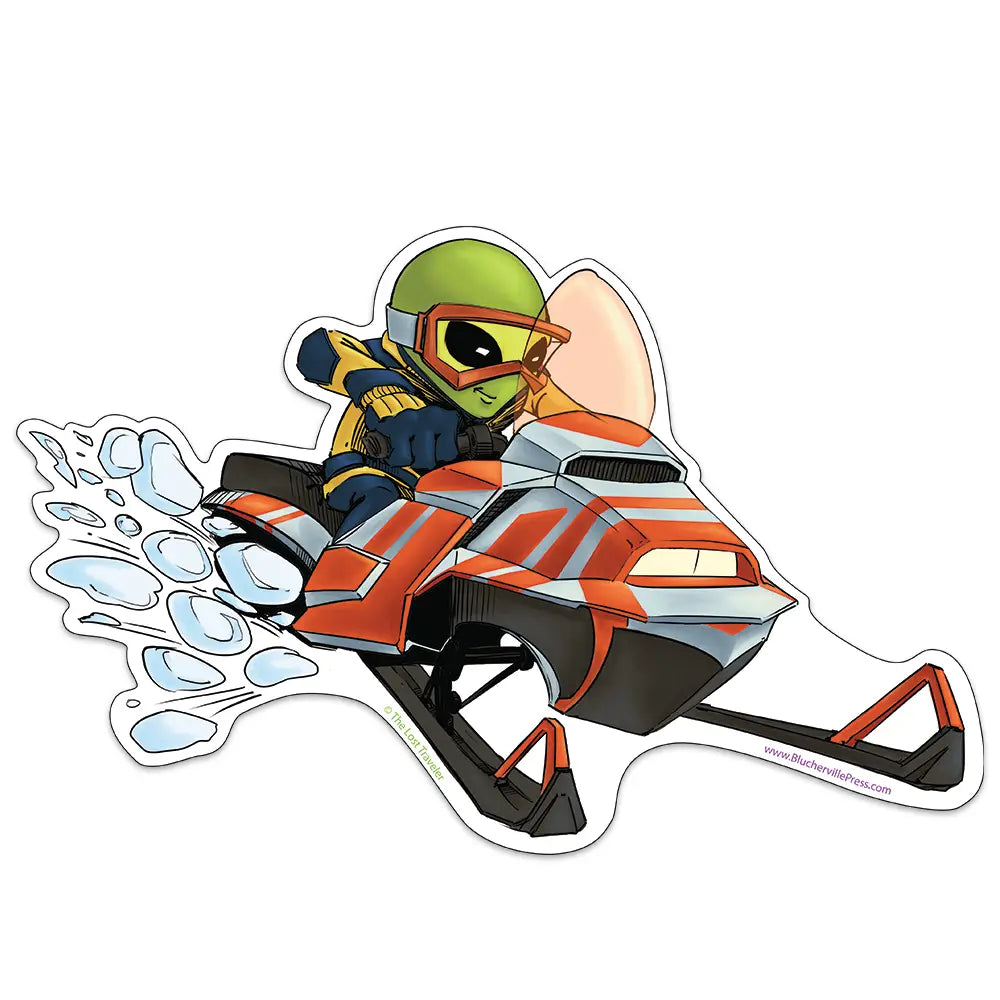 The Snow Sledder Sticker
