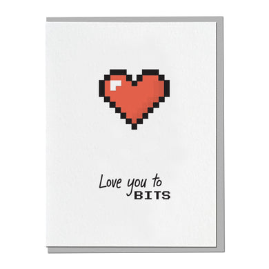 8 Bit Love Card