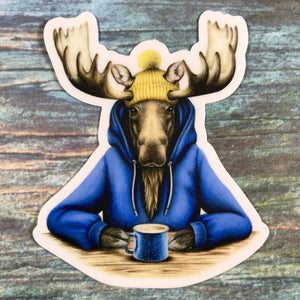 Moose Coffee Sticker