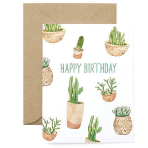 Birthday Succulents Card