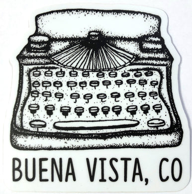 Buena Vista Typewriter Sticker