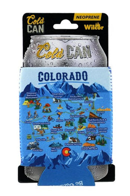 CO Map Can Koozie