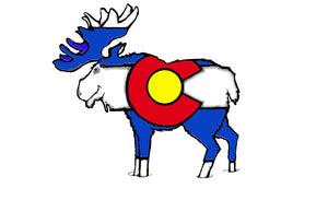 Mini Colorado Moose Sticker