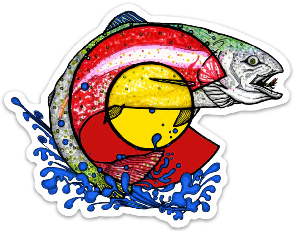 Mini CO Trout Sticker