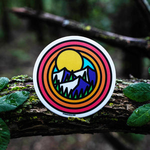 Circle Mountains Sticker