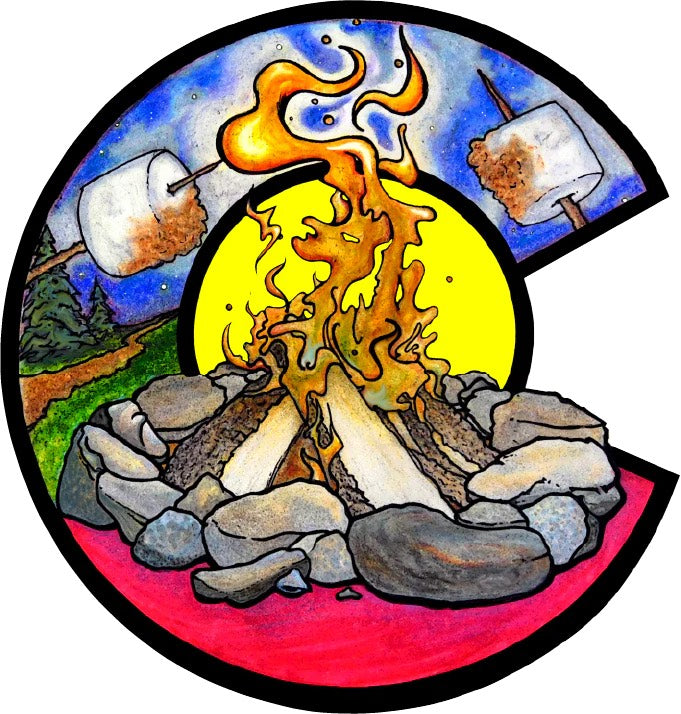 Colorado Campfire Sticker