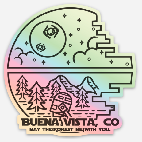 Death Star Hologram Sticker