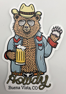 Howdy Bear Sticker