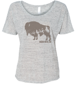 Ladies Bison Slouchy Tee