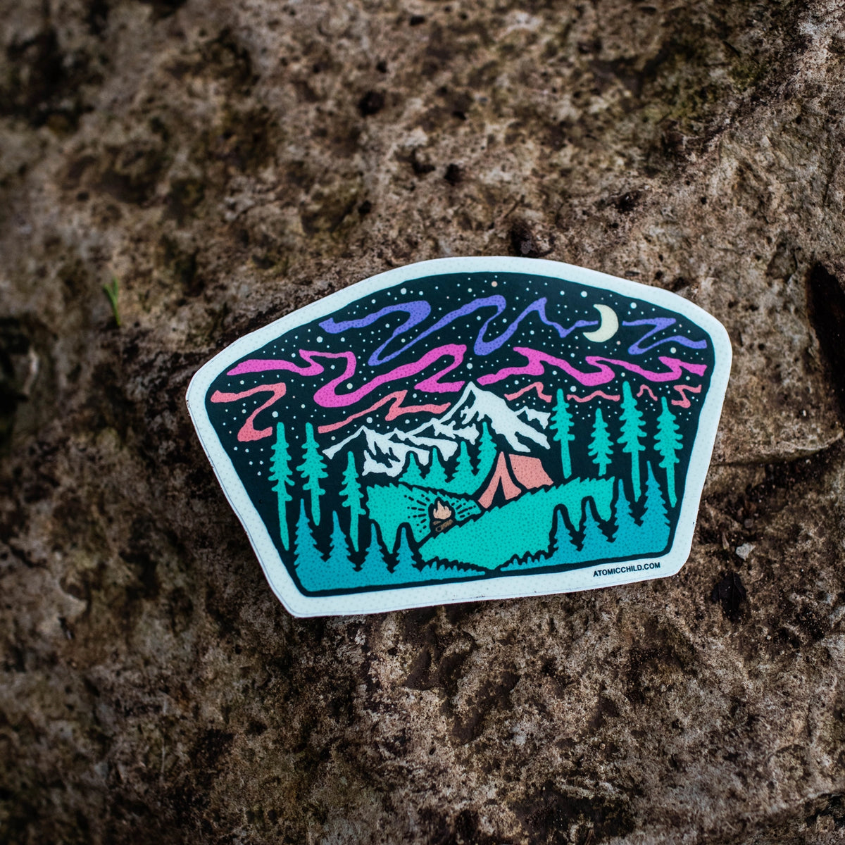 Midnight Campfire Sticker