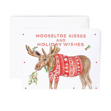 Mooseltoe Kisses Card