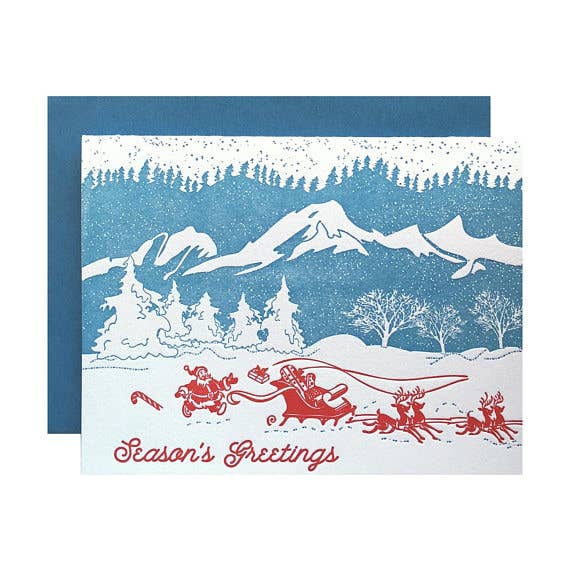 Mountain Christmas Card