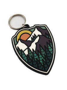 Mountain Shield Keychain