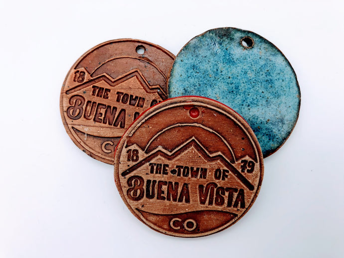 Town of Buena Vista Handmade Pottery Ornament