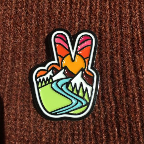 Peace Sign Enamel Pin