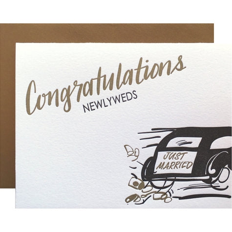 Retro Limo Congrats Card