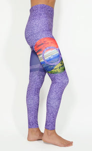 San Juan Snow Cap Yoga Pants - Purple