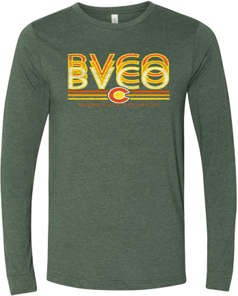 Long Sleeve Retro C Tee - Heather Forest